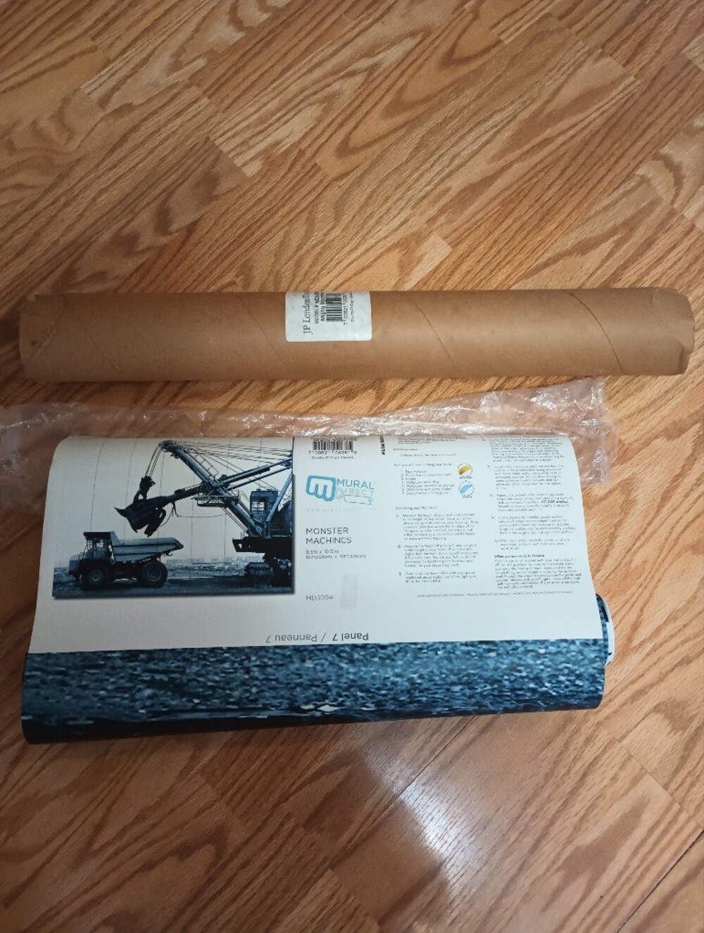 JP London Design "Mighty Machines" 8.5'x10.5' Wall Mural. New!